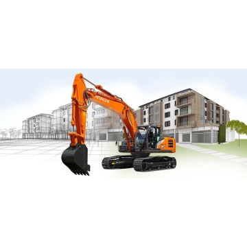 Sapaturi mecanizate cu Excavator HITACHI ZX250-7 31,4 t, cupa 0.75 m³, adancime sapare 6,96 m